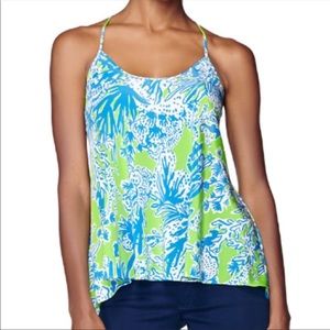 Lilly Pulitzer | Maisy Racerback Tank Biggest Fan